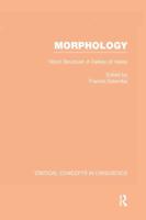 MORPHOLOGY:CRIT CONCEP LING V1