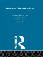 Glossaries Of Americanisms