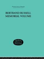 Bertrand Russell Memorial Volume