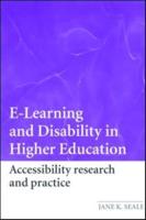 E-Learning and Disability in Higher Education