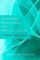 Quantitative Data Analysis With SPSS 14, 15 and 16