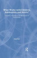 What Works With Children, Adolescents, and Adults?