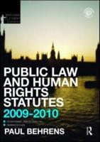 Public Law and Human Rights Statutes 2009-2010