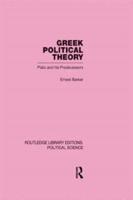 Greek Political Theory
