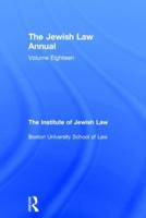 The Jewish Law Annual Volume 18
