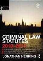 Criminal Law Statutes 2010-2011