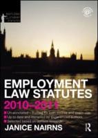 Employment Law Statutes 2010-2011