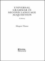 Universal Grammar in Second-Language Acquisition: A History