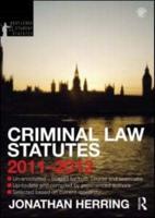 Criminal Law Statutes 2011-2012