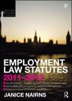 Employment Law Statutes, 2011-2012