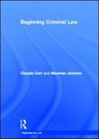 Beginning Criminal Law