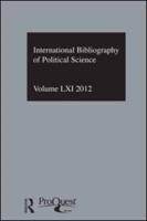 Political Science. Volume 61 2012