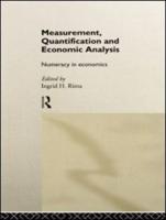 Measurement, Quantification and Economic Analysis