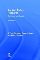 Applied Policy Research: Concepts and Cases