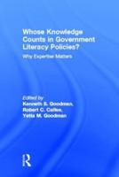 Whose Knowledge Counts in Government Literacy Policies?: Why Expertise Matters