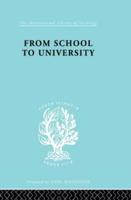 From School to University: A Study with Special Reference to University Entrance