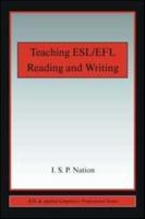 Teaching ESL/EFL Reading and Writing