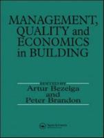 Management, Quality and Economics in Building