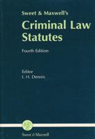 Sweet and Maxwell's Criminal Law Statutes