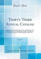 Thirty-Third Annual Catalog, Vol. 9