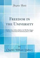 Freedom in the University