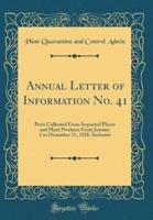Annual Letter of Information No. 41