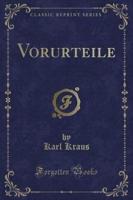 Vorurteile (Classic Reprint)