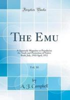 The Emu, Vol. 10