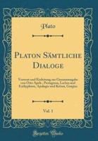 Platon Samtliche Dialoge, Vol. 1
