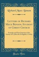 Letters of Richard Meux Benson, Student of Christ Church