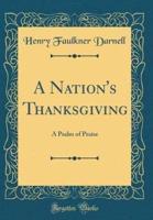 A Nation's Thanksgiving