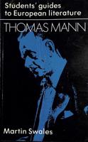 A Student's Guide to Thomas Mann