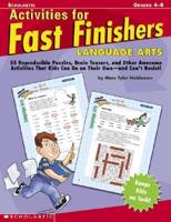 Activites for Fast Finishers Language Arts