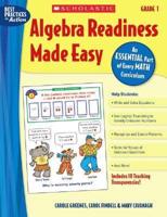 Algebra Readiness Made Easy: Grade 1