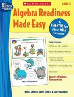 Algebra Readiness Made Easy: Grade 4