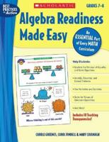 Algebra Readiness Made Easy: Grades 7-8