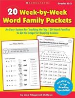 20 Week by Week Word Family Packets