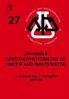 UV-Visible Spectrophotometry of Water and Wastewater