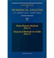 Handbook of Numerical Analysis