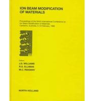 Ion Beam Modification of Materials