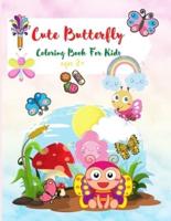 Cute Butterfly Coloring Book For Kids