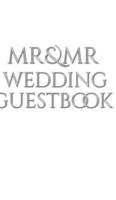 Mr and  Mr wedding Guest Book