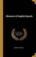 Elements of English Speech