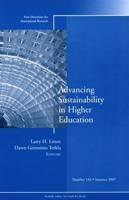 Advancing Sustainability in Higher Education