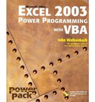 Excel 2003 Power Programming With VBA Set