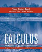Hughes Hallett Student Solutions Manual to Accompany Calculus Combo