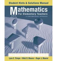 Student Hints and Solutions to Accompany Mathematics for Elementary Teachers
