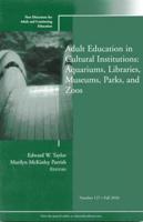 Adult Education in Libraries, Museums, Parks, and Zoos