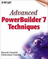 Advanced Powerbuilder 7 Techniques