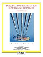 (WCS)Introduction to Statistics for Business and Economics Fourth Edition Abriged for SUNY Buffalo